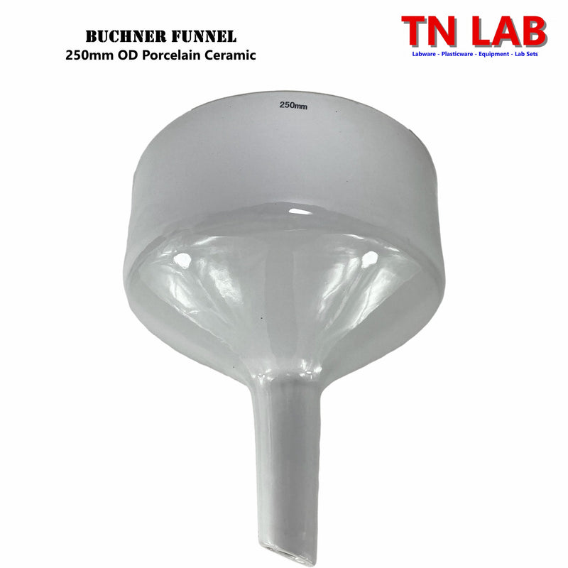 TN LAB Supply Huge Buchner Funnel 250mm Porcelain Ceramic