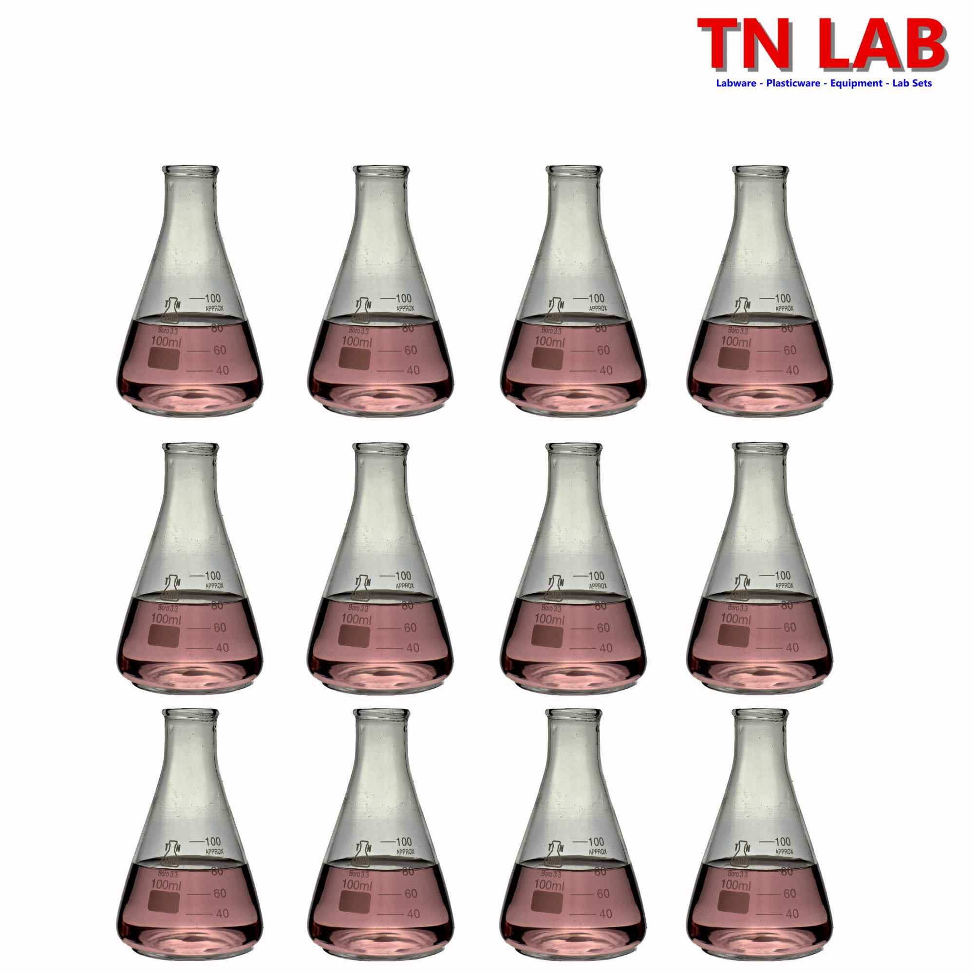 Erlenmeyer Flask Borosilicate Glass Conical Flask 100ml