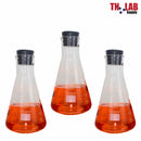 Erlenmeyer Flask Borosilicate 3.3 Glass 250ml w-Rubber Stopper