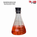 Erlenmeyer Flask Borosilicate 3.3 Glass w-Rubber Stopper Family