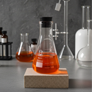 Erlenmeyer Flask Borosilicate 3.3 Glass 250ml w-Rubber Stopper