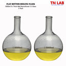 TN LAB Supply 5000ml 5L Flat Bottom Boiling Flask Thick-Wall Borosilicate 3.3 Glass 2-Pack