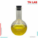 TN LAB Supply 500ml Flat Bottom Boiling Flask Florence Flask Borosilicate 3.3 Glass with Natural Rubber Stopper