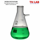TN LAB Filter Vacuum Flask 1000ml 1L Borosilicate 3.3 Glass