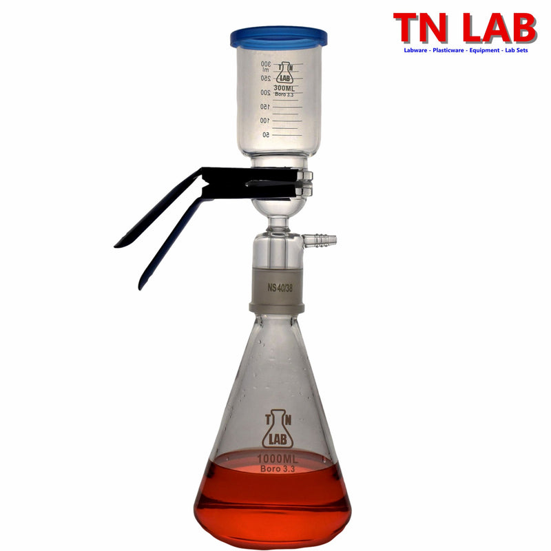 TN LAB Supply Filter Apparatus 1000ml 1L Borosilicate 3.3 Glass