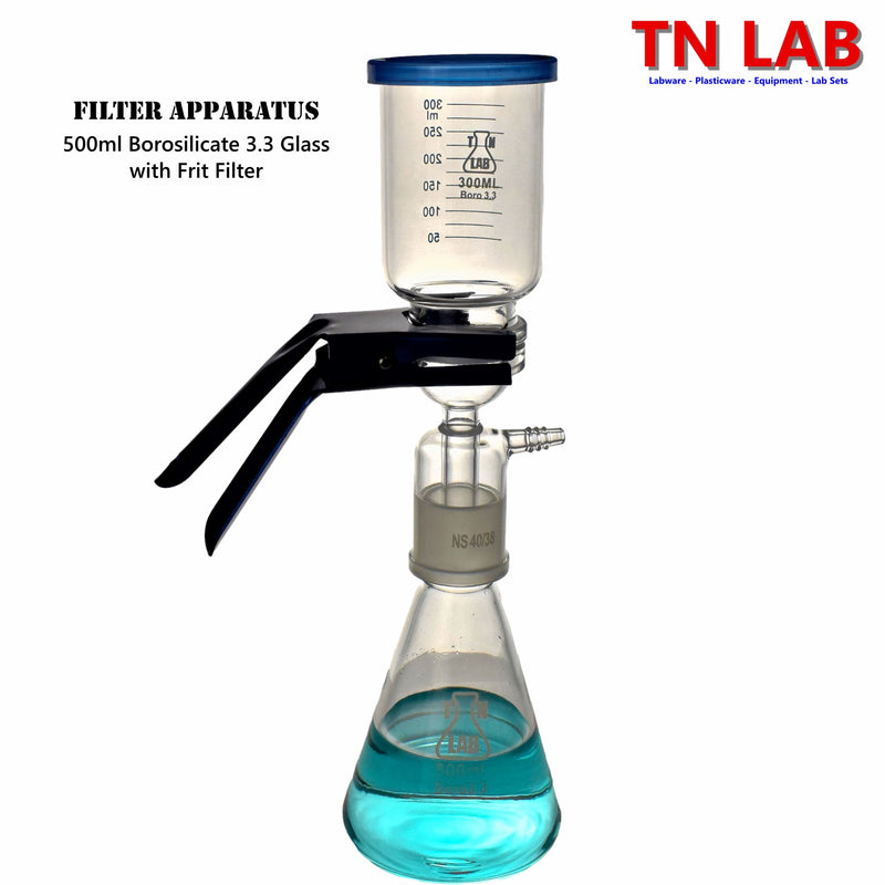 TN LAB Supply Filter Apparatus 500ml Borosilicate 3.3 Glass