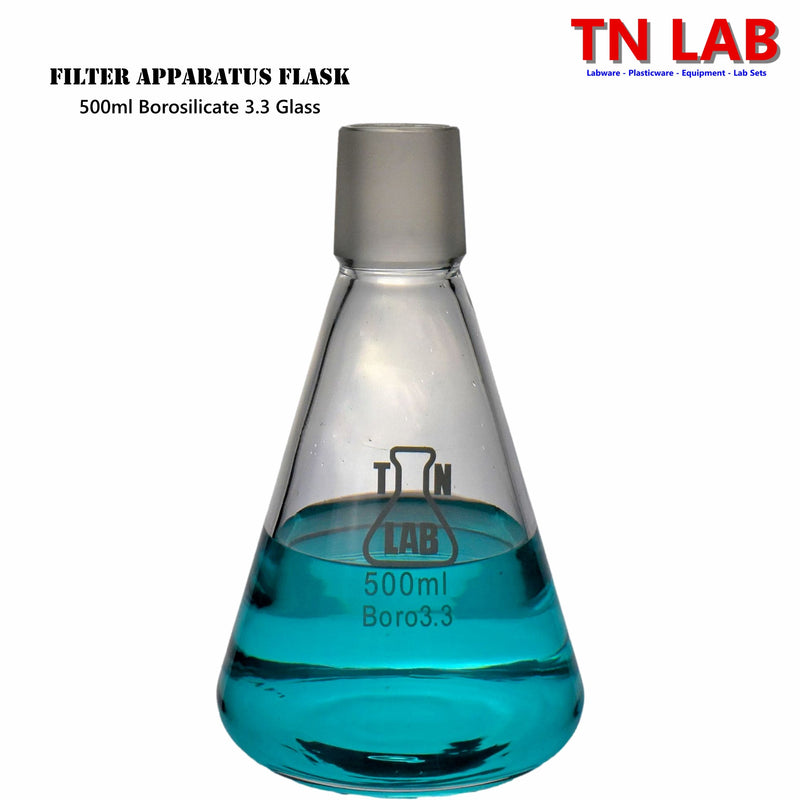 TN LAB Supply Filter Apparatus 500ml Borosilicate 3.3 Glass Flask