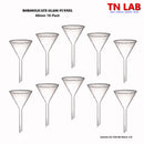TN LAB Supply 60mm Funnel Borosilicate 3.3 Glass 10-Pack