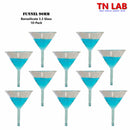 TN LAB Supply 90mm Funnel Borosilicate 3.3 Glass 10-Pack