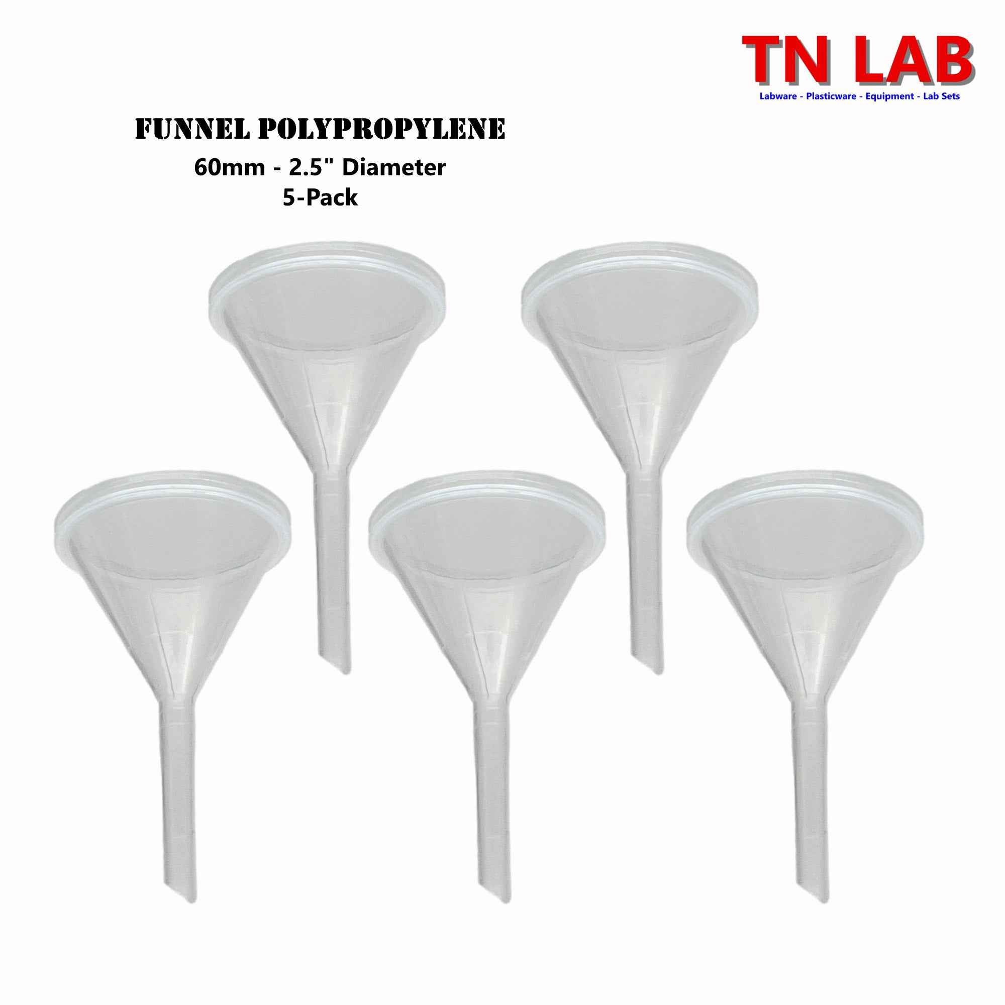 Funnel Polypropylene Medium Stem 60 mm