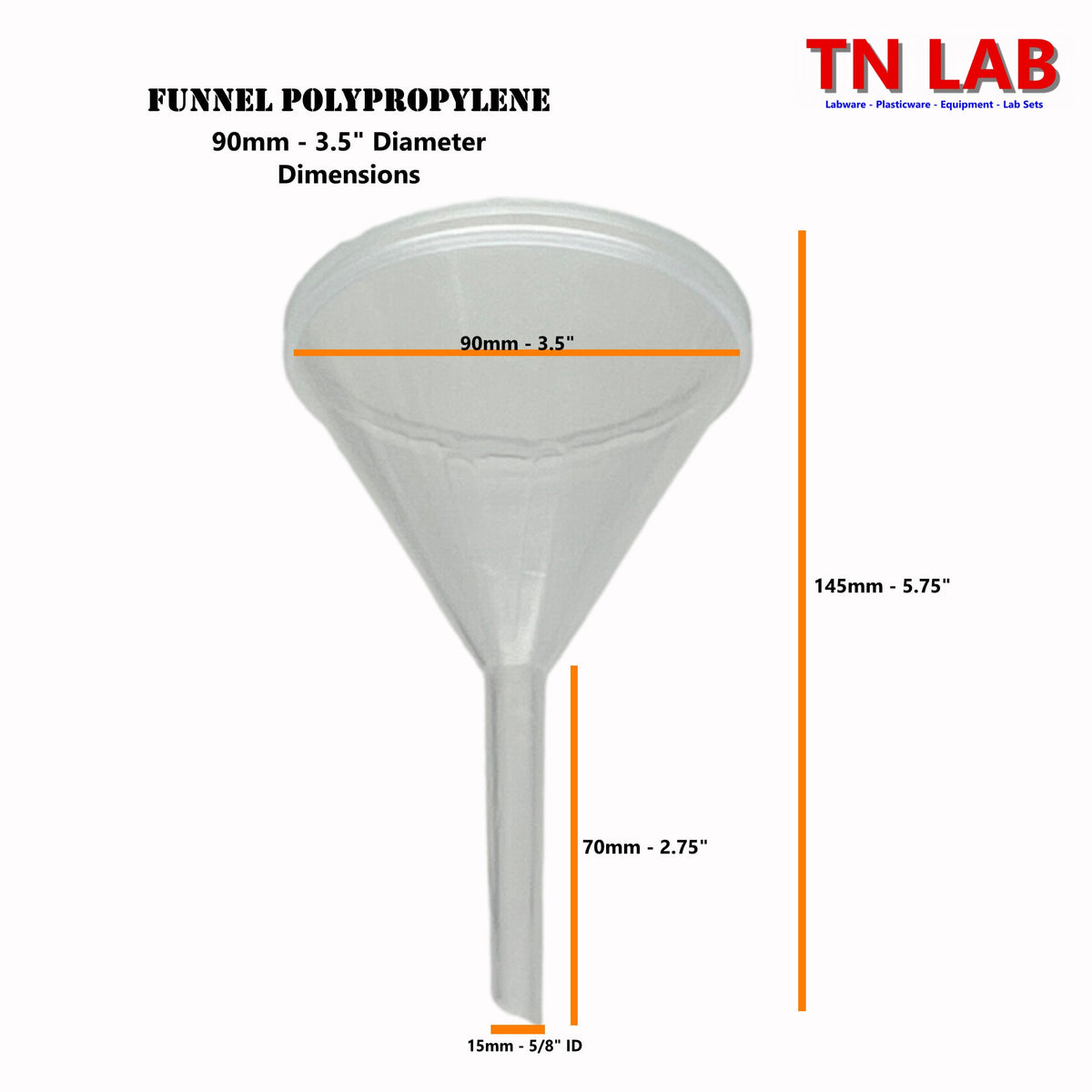 ULAB Scientific Buchner Two-Piece Funnel Set, 2pcs Of Buchner Funnels Dia 105mm Plastic Material 1 Box Of Qualitative Filter Paper Dia 90mm Medium Speed Ugf1007 Pd43514566
