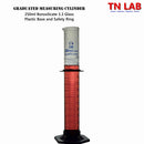 Measuring Cylinder 250ml Class A Borosilicate Glass Plastic Base