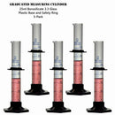 Measuring Cylinder 25ml Class A Borosilicate Glass Plastic Base