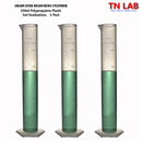 TN LAB Supply Graduated Measuring Cylinder 250ml Polypropylene Plastic 3-Pack
