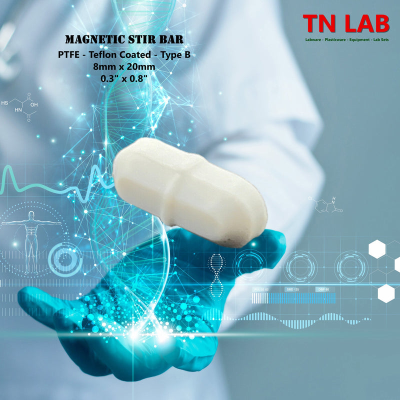 TN LAB Supply Magnetic Stirring Bars Type B 8mmx20mm Background