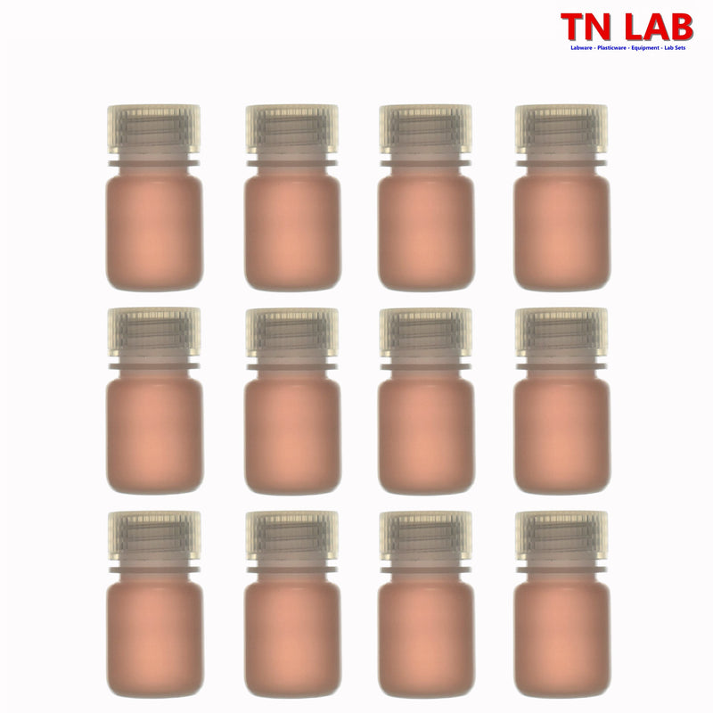 TN LAB Supply 30ml Reagent Storage Bottle Polypropylene with Cap REBOT PP 30ml 12-Pack