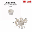 Filter Flask Buchner Funnel Vacuum Sealing Adapters Cone Shaped Rubber 8-Sizes