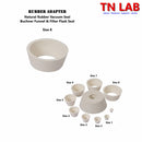 Filter Flask Buchner Funnel Vacuum Sealing Adapters Cone Shaped Rubber 8-Sizes