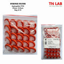 25mm Syringe Filters PES NYLON66 PTFE PVDF Hydrophilic Hydrophobic