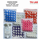 25mm Syringe Filters PES NYLON66 PTFE PVDF Hydrophilic Hydrophobic