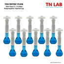 TN LAB Supply Volumetric Flask Borosilicate 3.3 Glass 10ml Class A Tapered Stopper 10-Pack