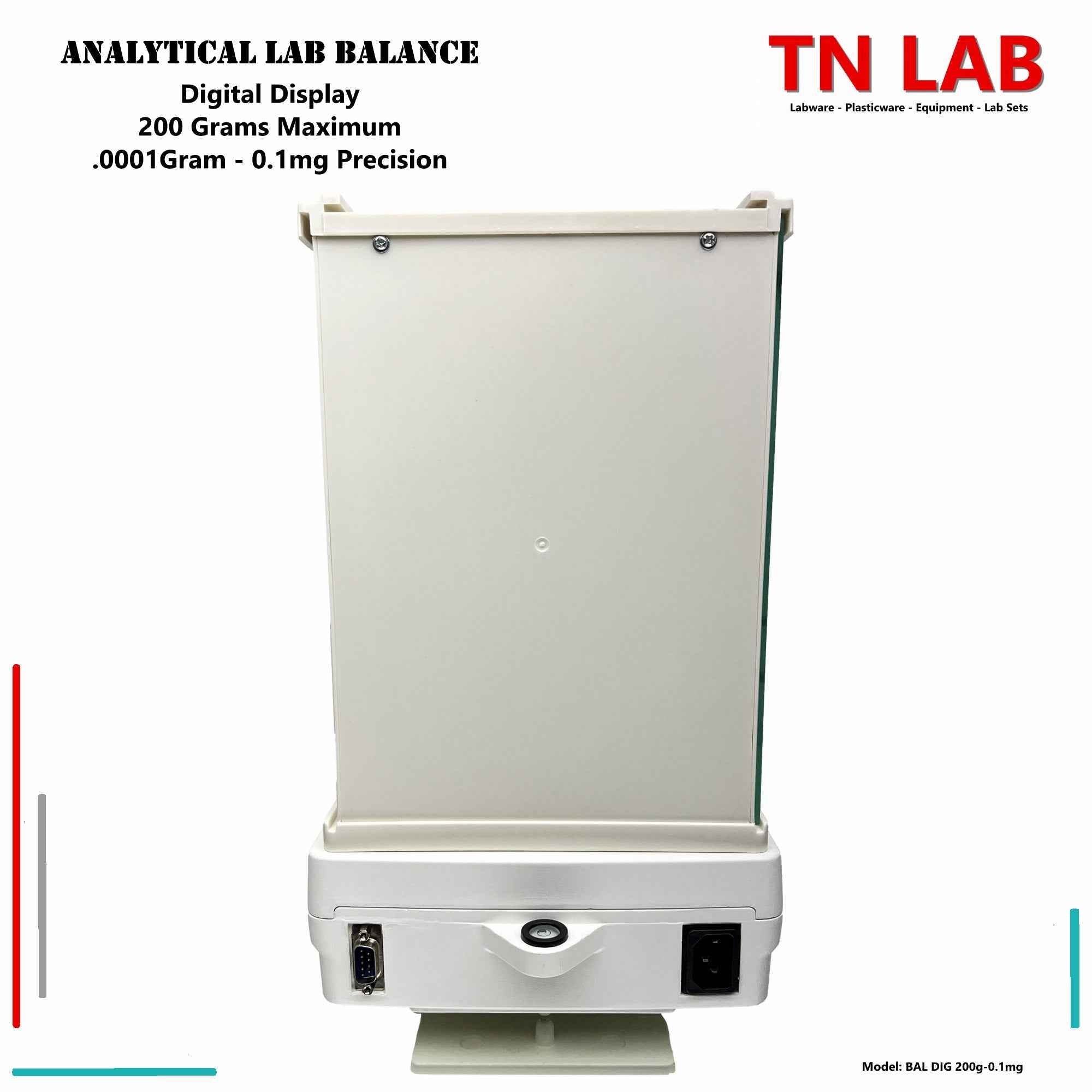 Analytical Balance Digital - 200 grams - 0.0001 gram Push Button Control and Display Screen - TN LAB Supply