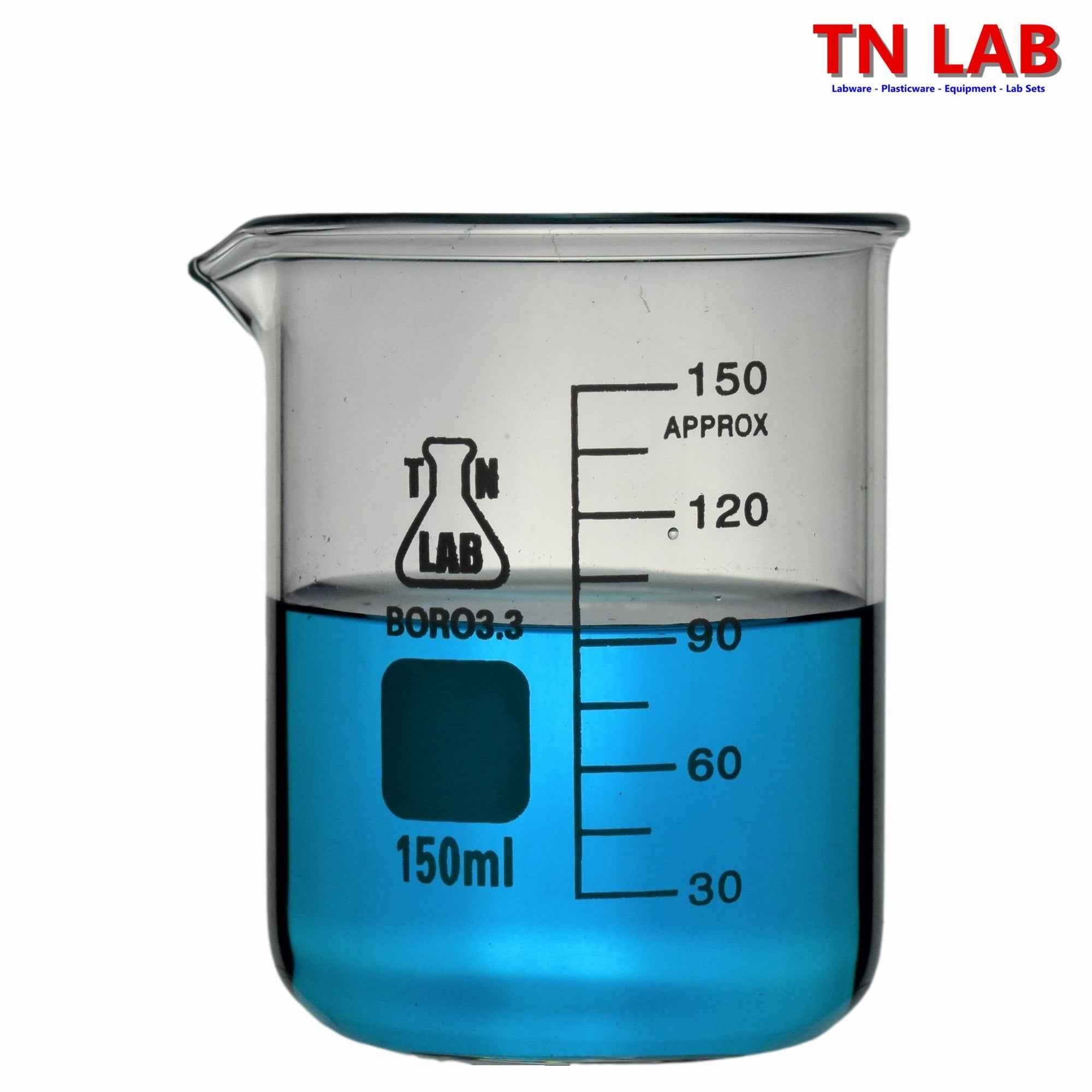 Beaker Borosilicate Glass with Graduations 150ml - TN LAB Supply