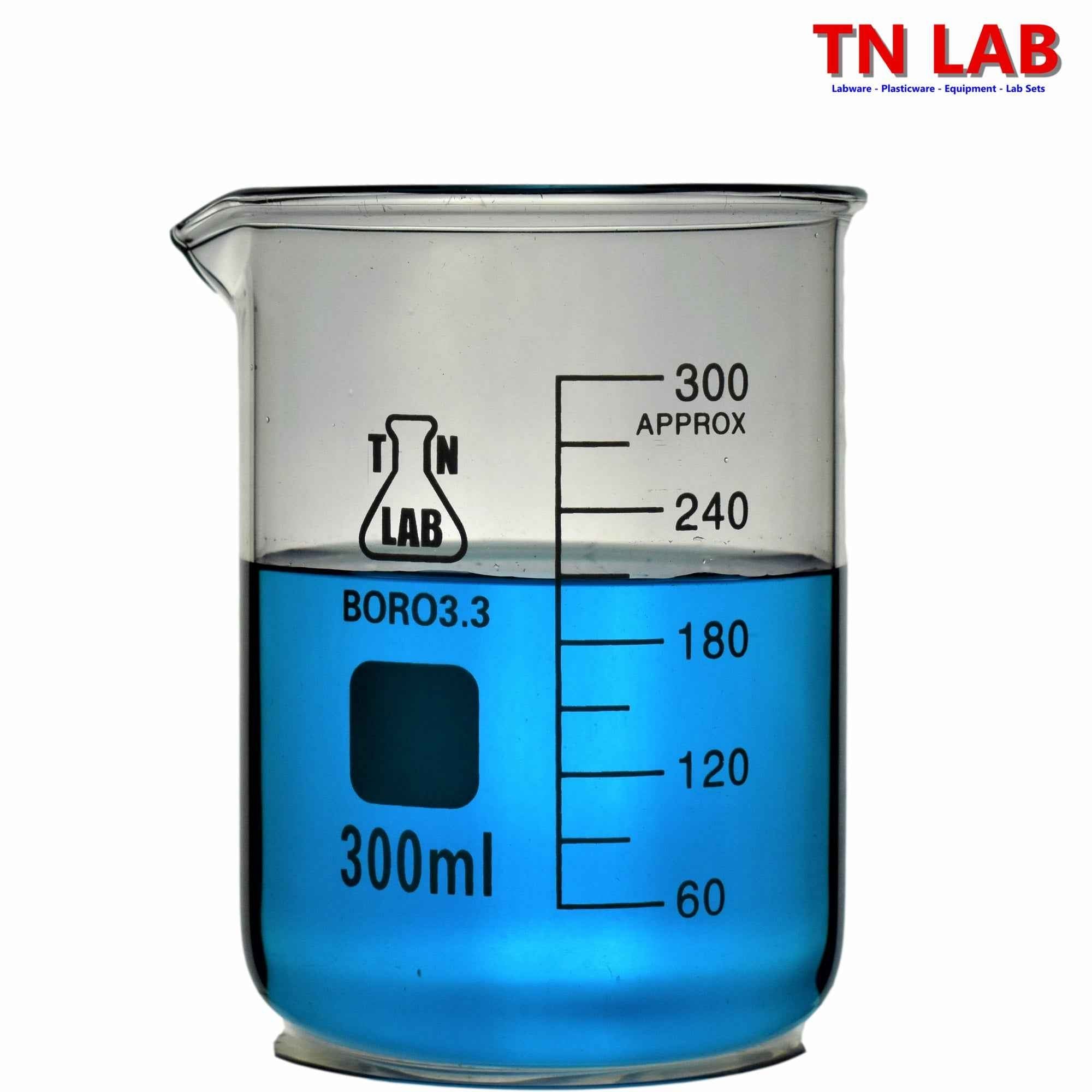 Beaker Borosilicate Glass with Graduations 300ml - TN LAB Supply