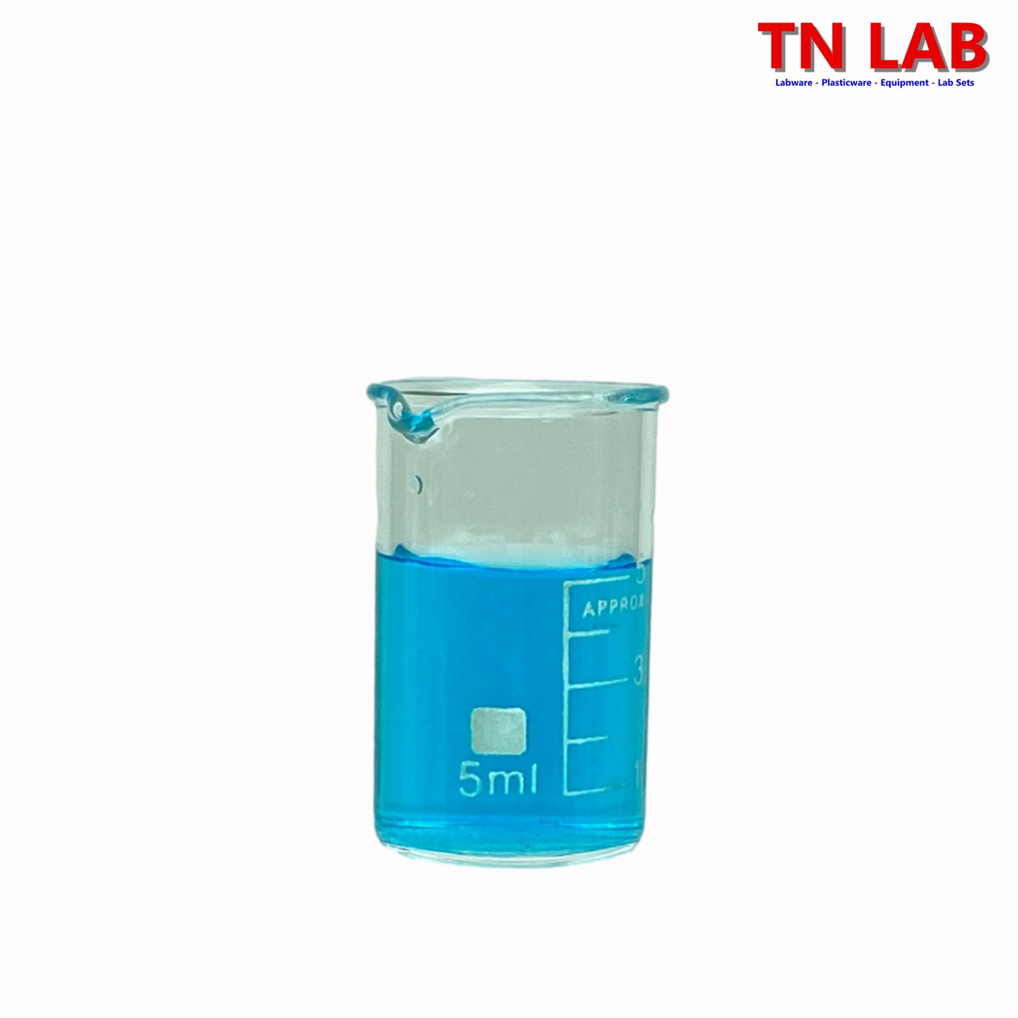 Beaker Borosilicate Glass with Graduations 5ml - TN LAB Supply