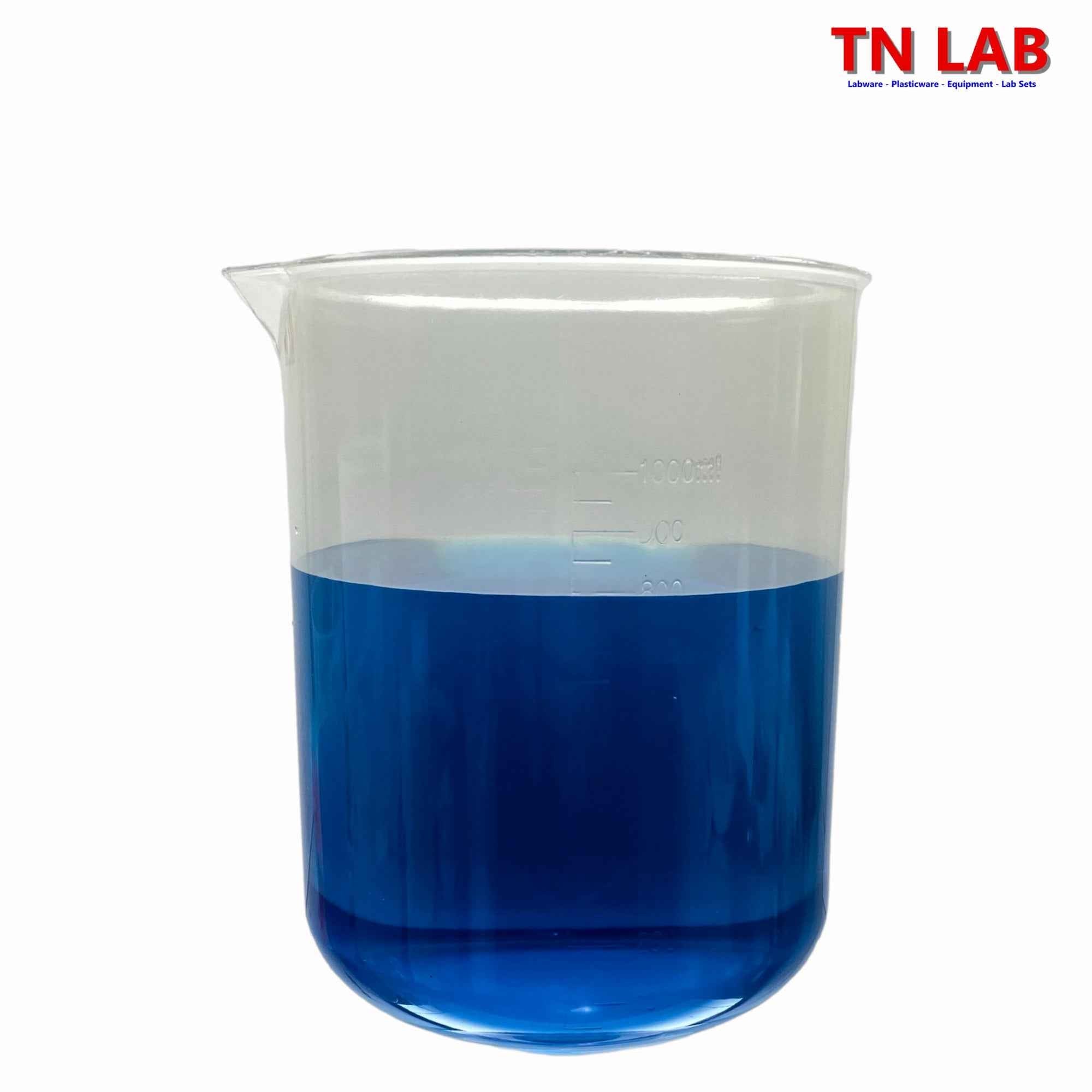 Beaker Low - Cost Polypropylene Plastic 1000ml - TN LAB Supply