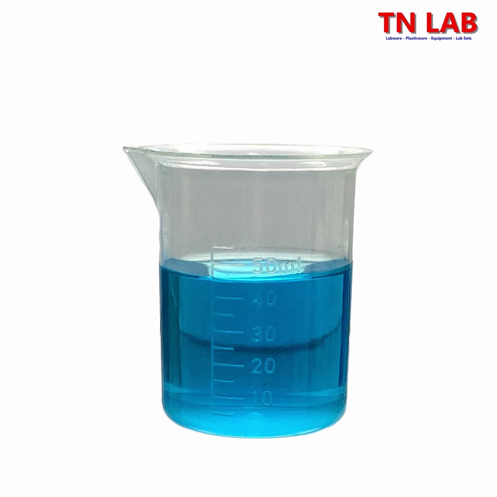 Beaker Low - Cost Polypropylene Plastic 50ml - TN LAB Supply