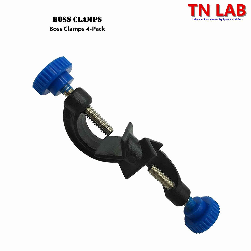 Boss Clamps Aluminum Lab Stand Holder Coated Screw 4-Pack