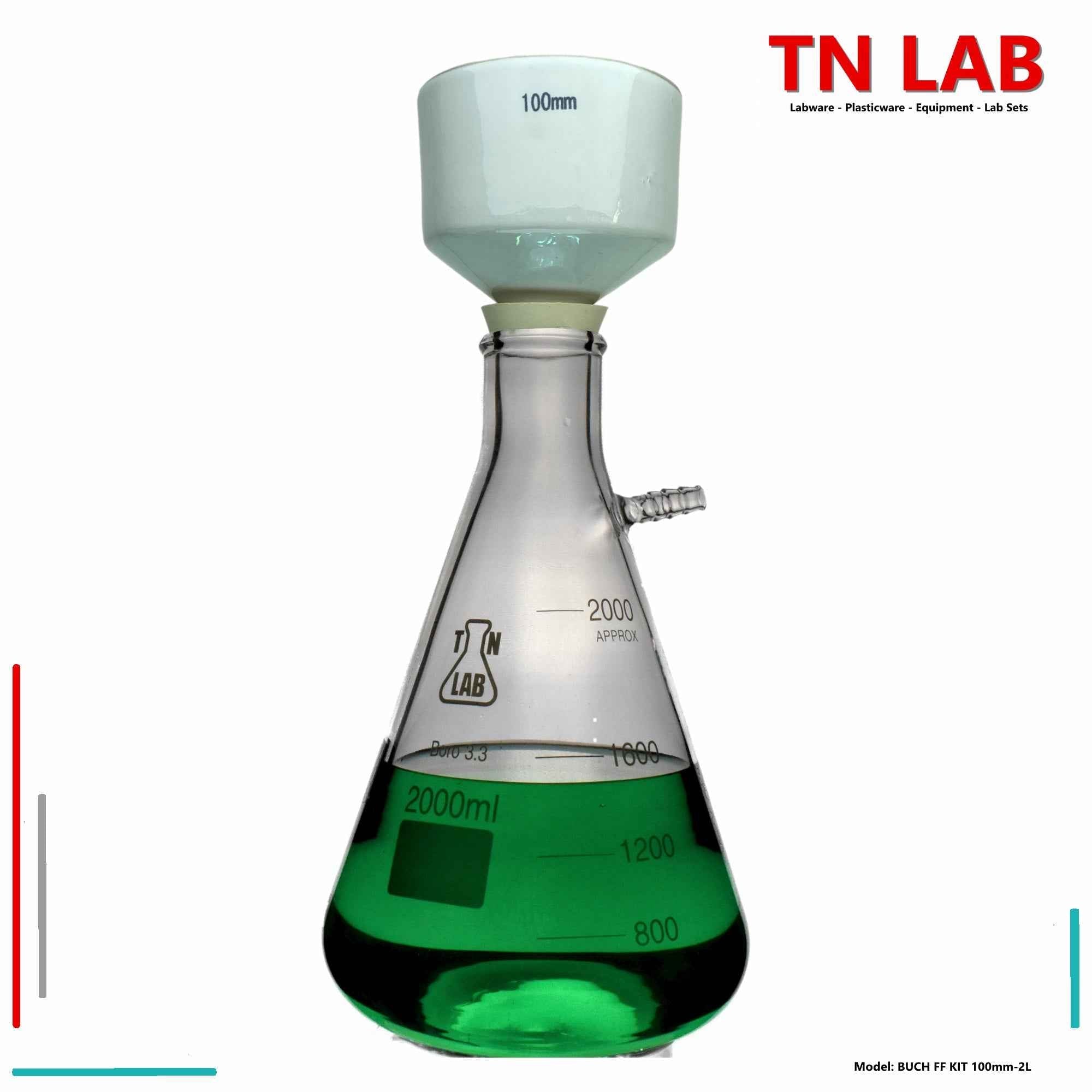 Buchner Funnel Filter Flask SET KIT Family - TN LAB Supply