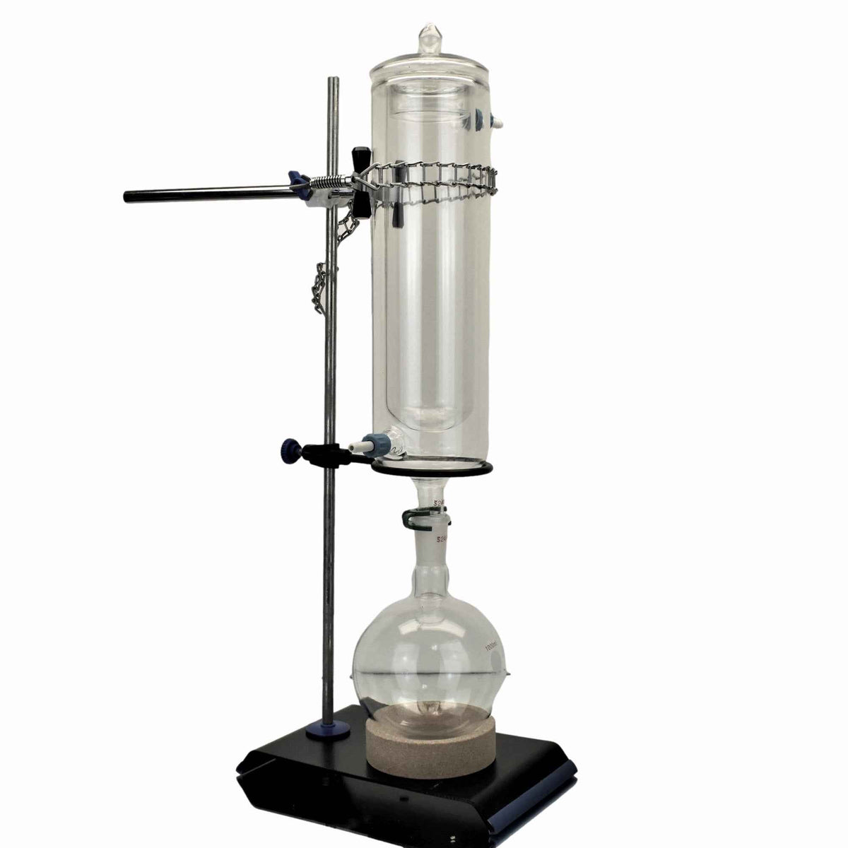 Cold Trap Dewar Style Large 1000ml 1L for Dry Ice with Ring Stand Complete Set - TN LAB Supply