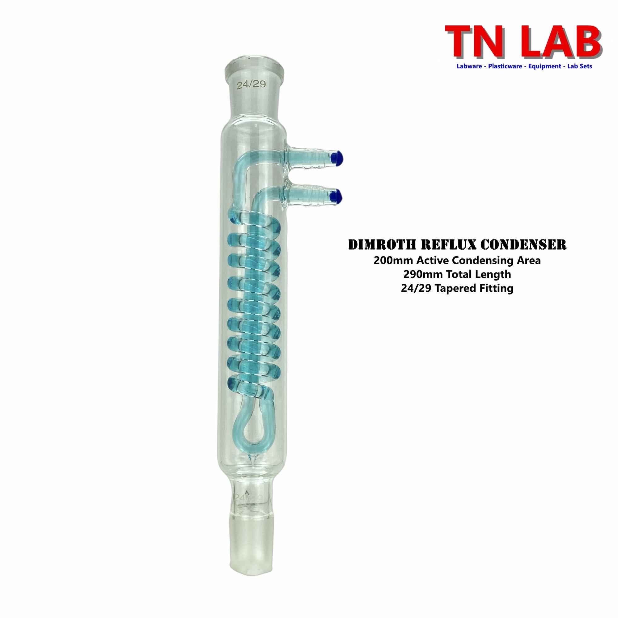 Condenser Dimroth Reflux 290mm Length 200mm Active Condenser