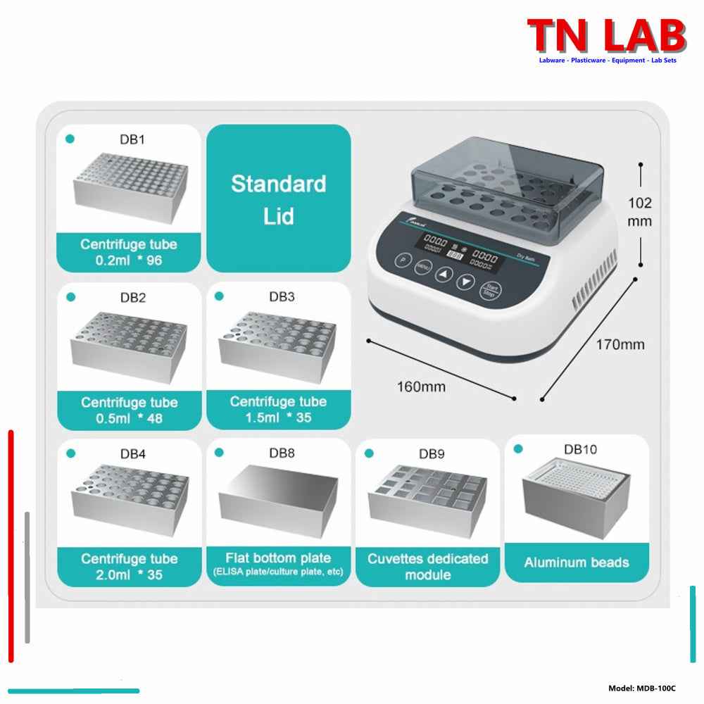 Dry Bath Incubator MDB - 100C Mini - TN LAB Supply