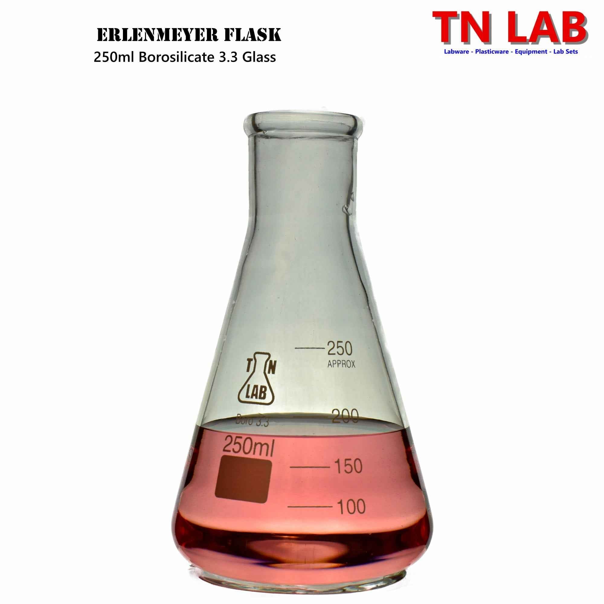 Erlenmeyer Conical Flask Family - TN LAB Supply