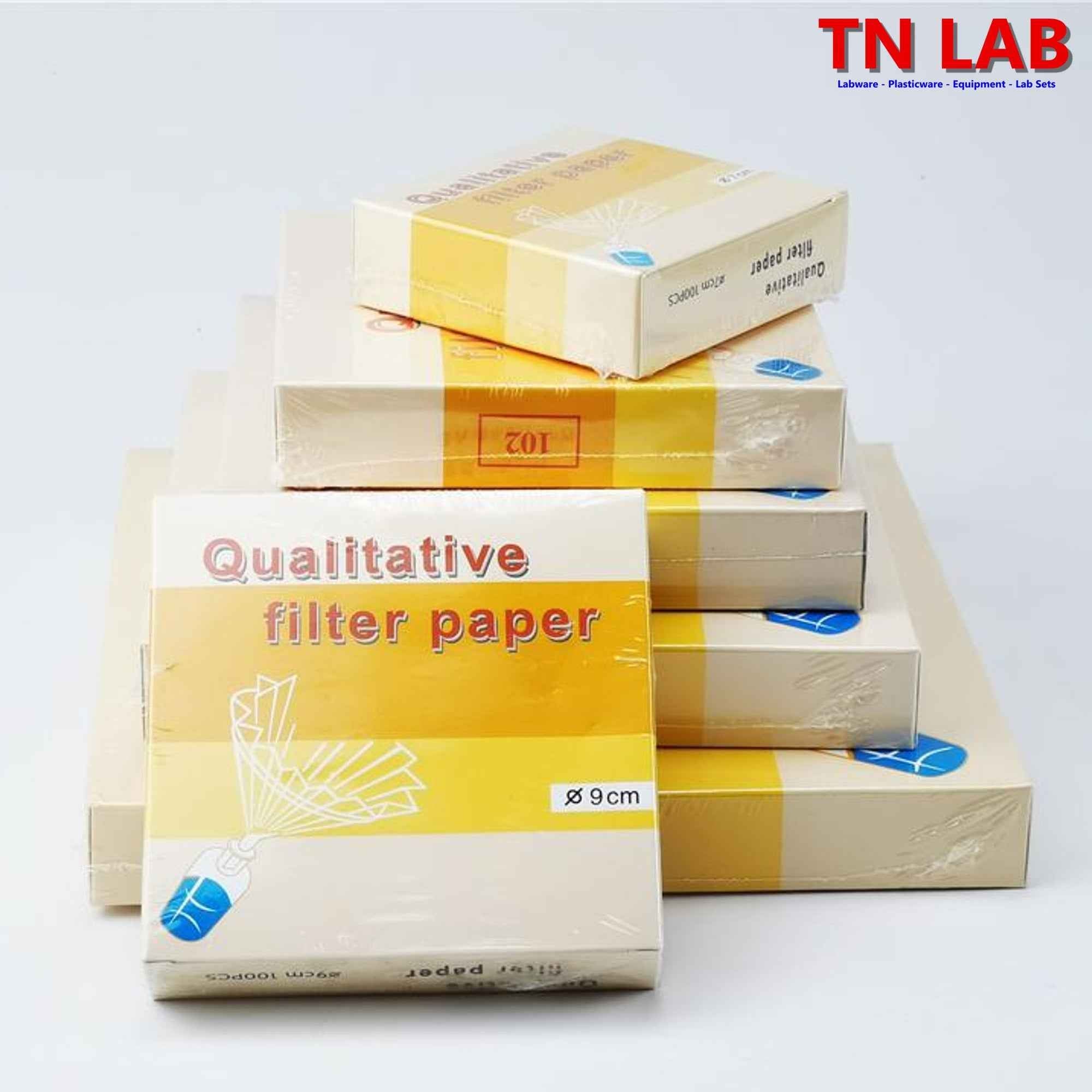 Filter Paper 11 - 15 Micron Qualitative Slow Size: 9 - 12.5 - 18cm - TN LAB Supply