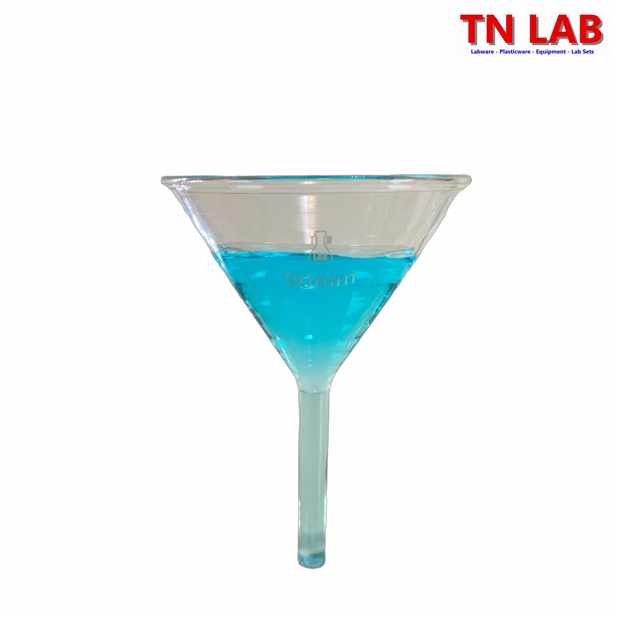 Funnel Borosilicate Glass 90mm Funnel - TN LAB Supply