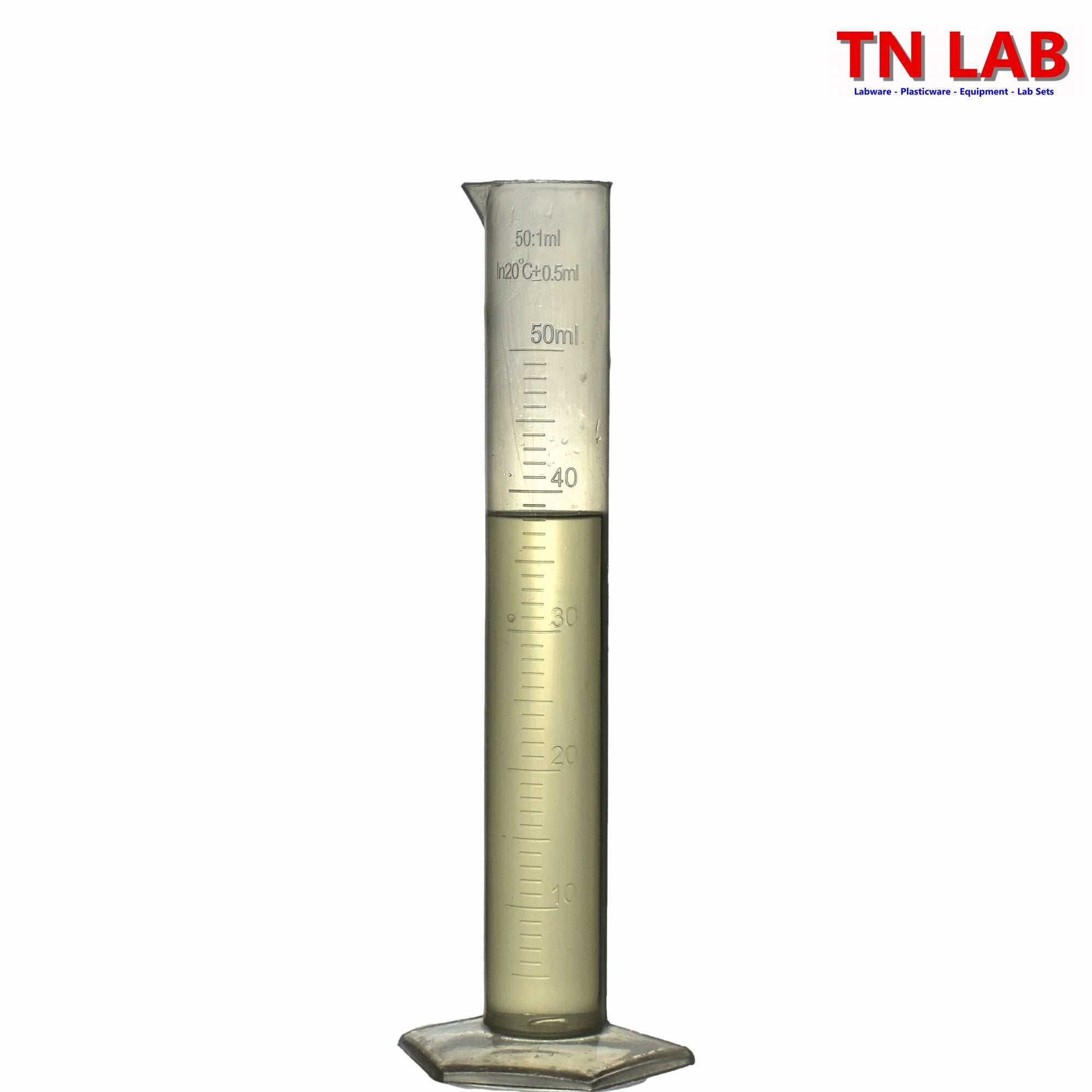 Graduated Measuring Cylinder Polypropylene 50 ml - TN LAB Supply