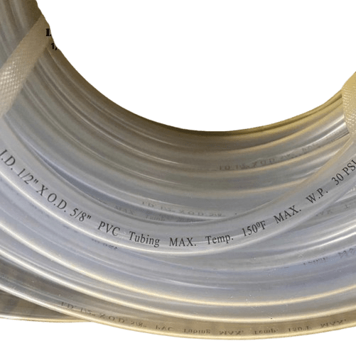 Hose PVC 1/2" ID 5/8" OD Fluid Liquid Air Transfer Hose - TN LAB Supply