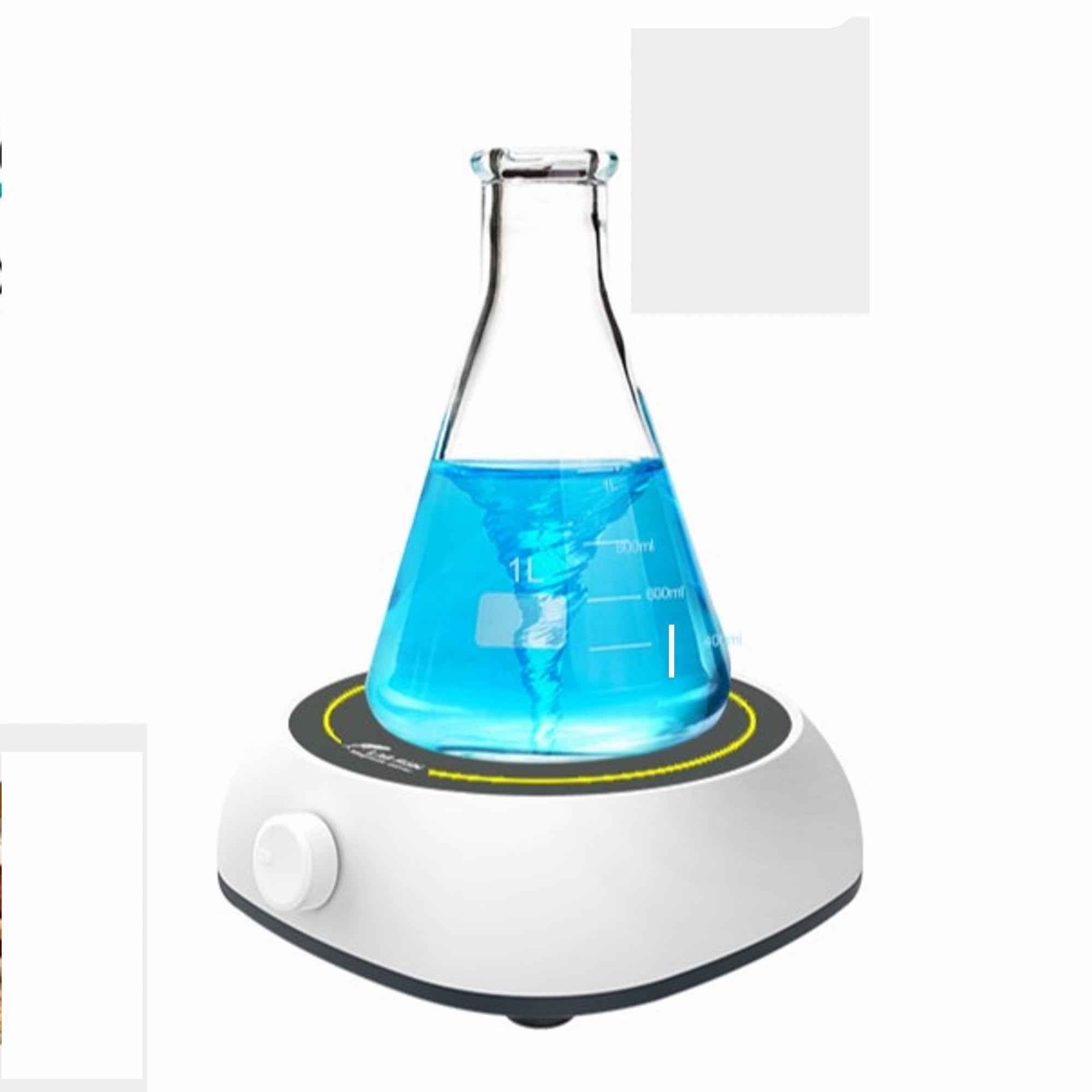 Magnetic Stirrer and Flask SET - You Pick the Glassware: Beaker, Erlenmeyer Flask or Flat Bottom Boiling Flask TN LAB Supply