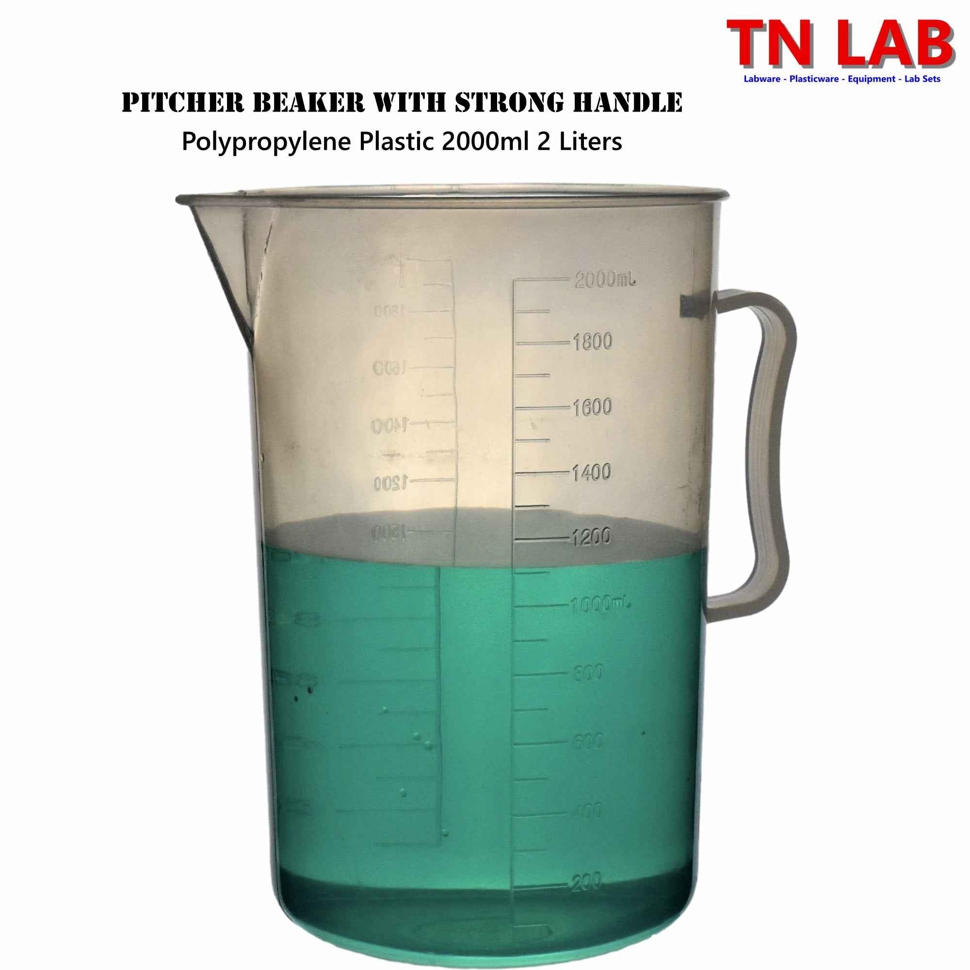 Pitcher Beaker Polypropylene Plastic Family - TN LAB Supply