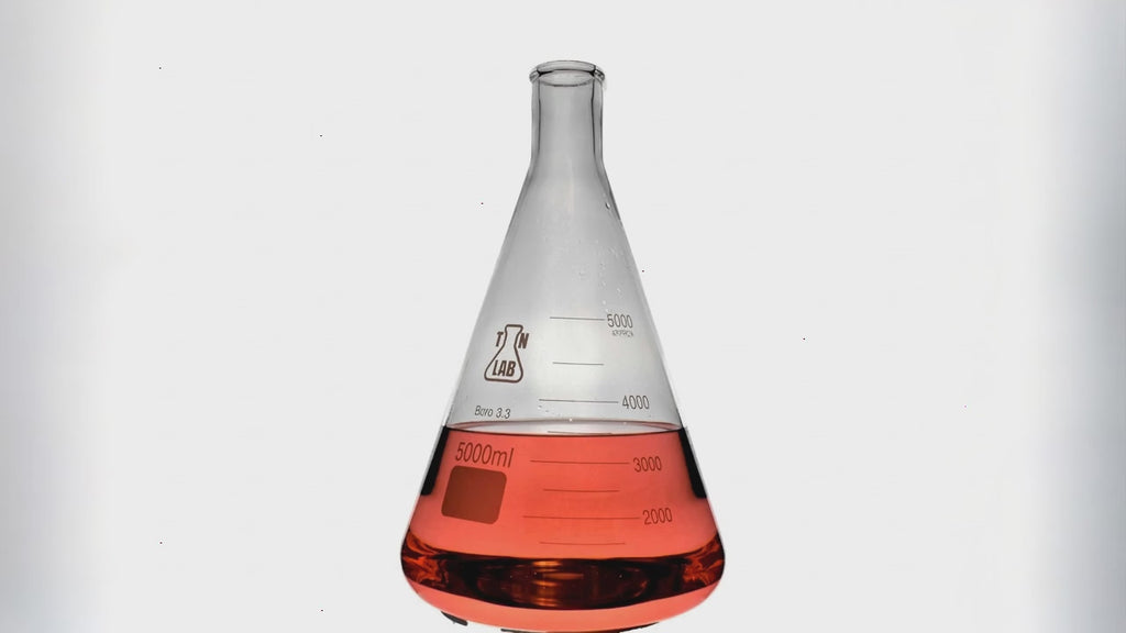 Erlenmeyer Flask Borosilicate Glass Conical Flask 5000ml 5L