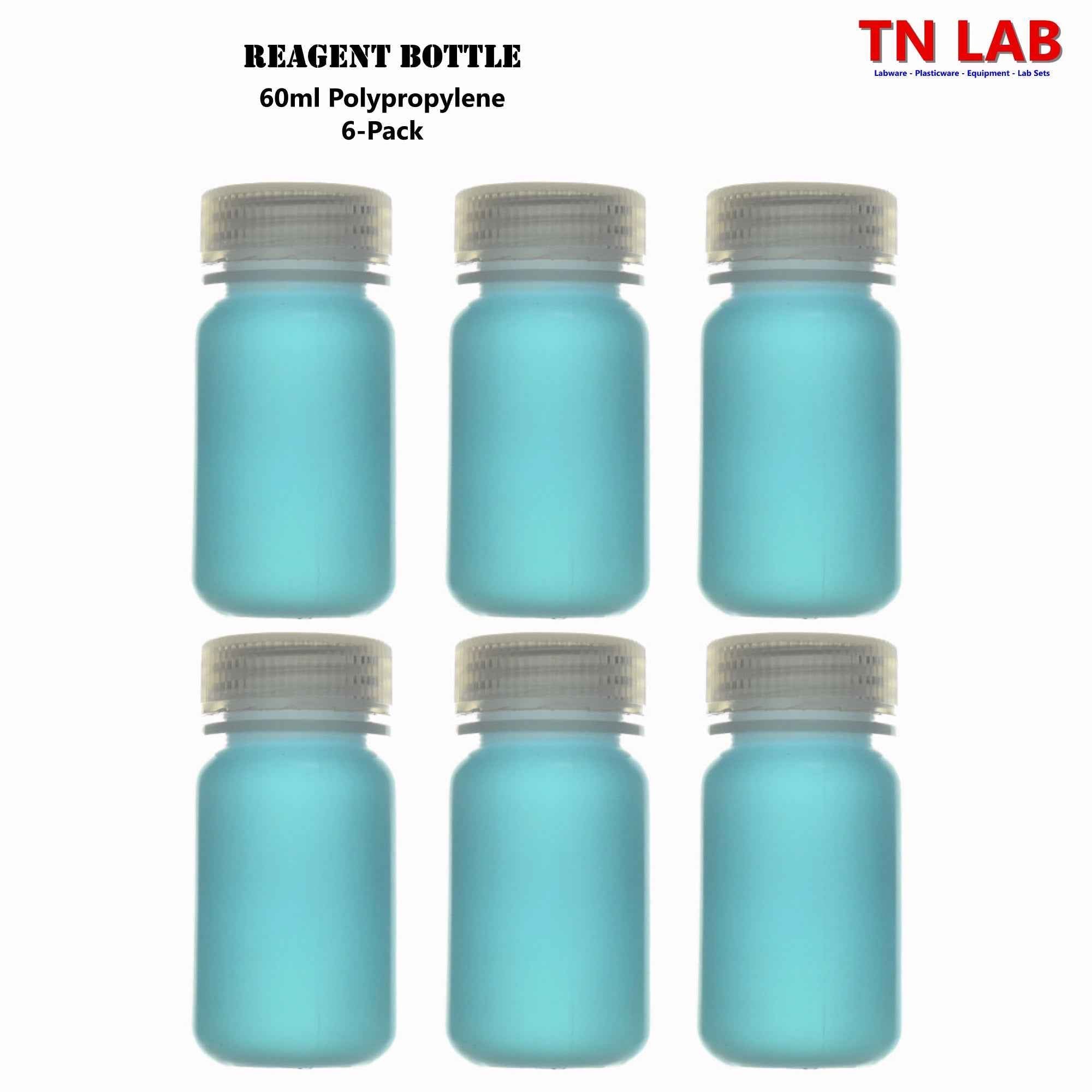 Reagent Wide - Mouth Sample Storage Bottle Polypropylene Plastic Family - TN LAB Supply