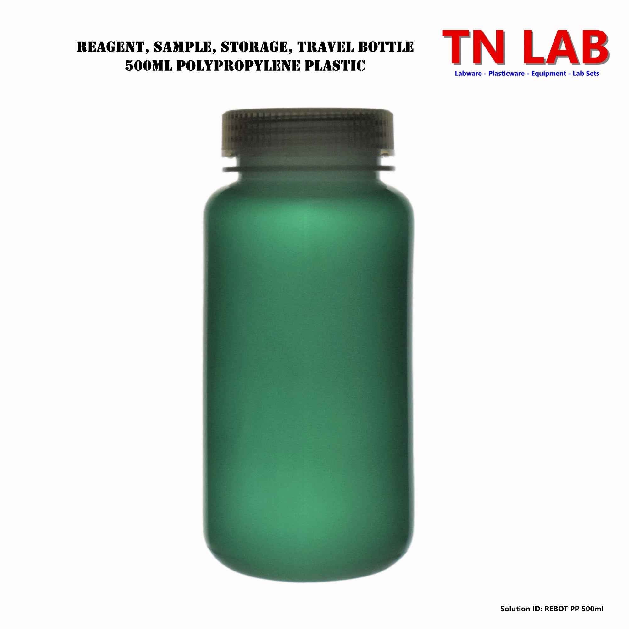 Reagent Wide - Mouth Sample Storage Bottle Polypropylene Plastic Family - TN LAB Supply