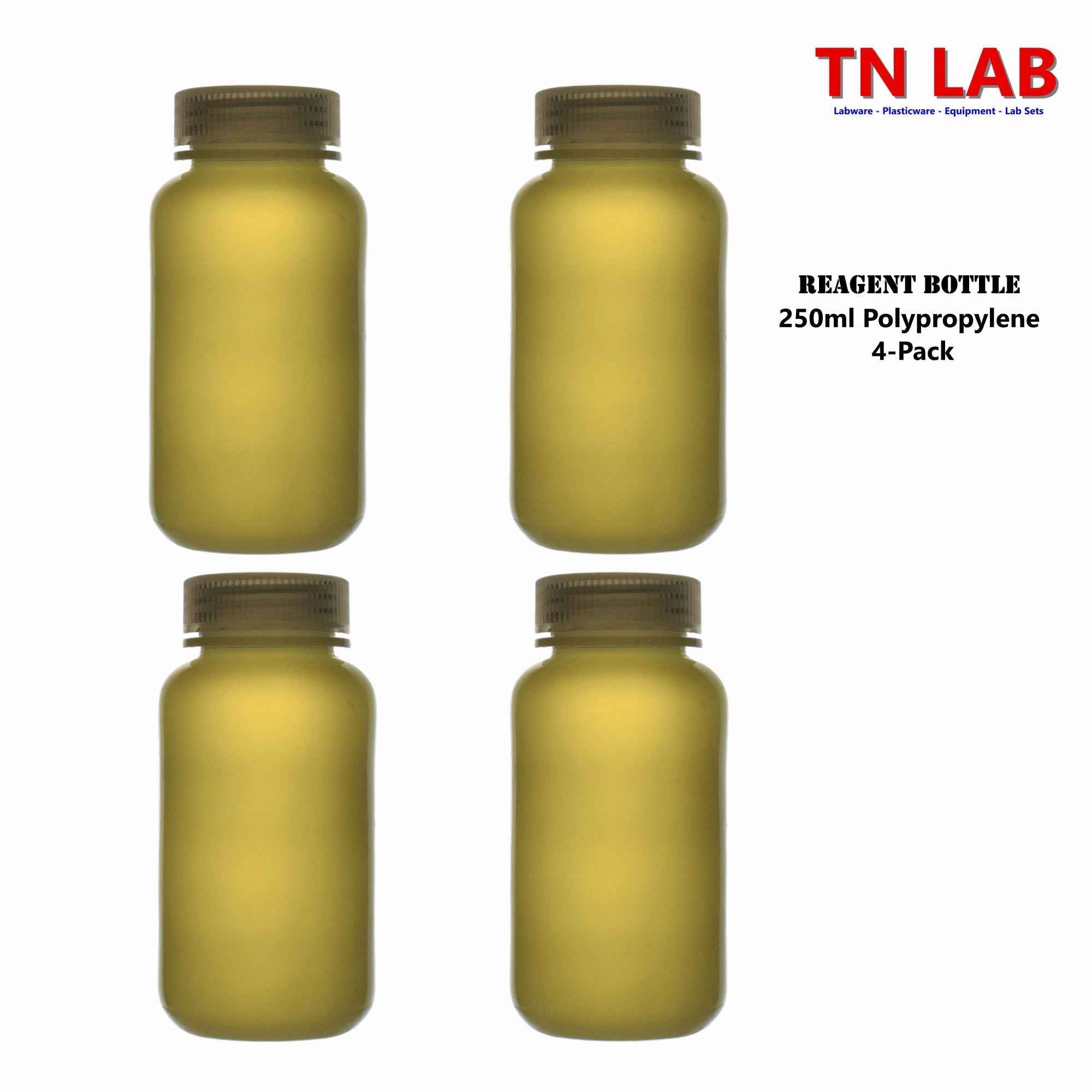 Reagent Wide - Mouth Sample Storage Bottle Polypropylene Plastic Family - TN LAB Supply