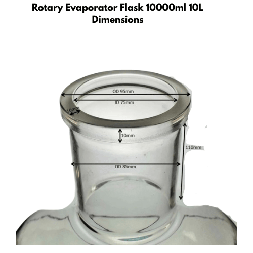 Round Bottom Boiling Flask 10000ml 10L Rotovap Flask Replacement Rotary Flask - TN LAB Supply