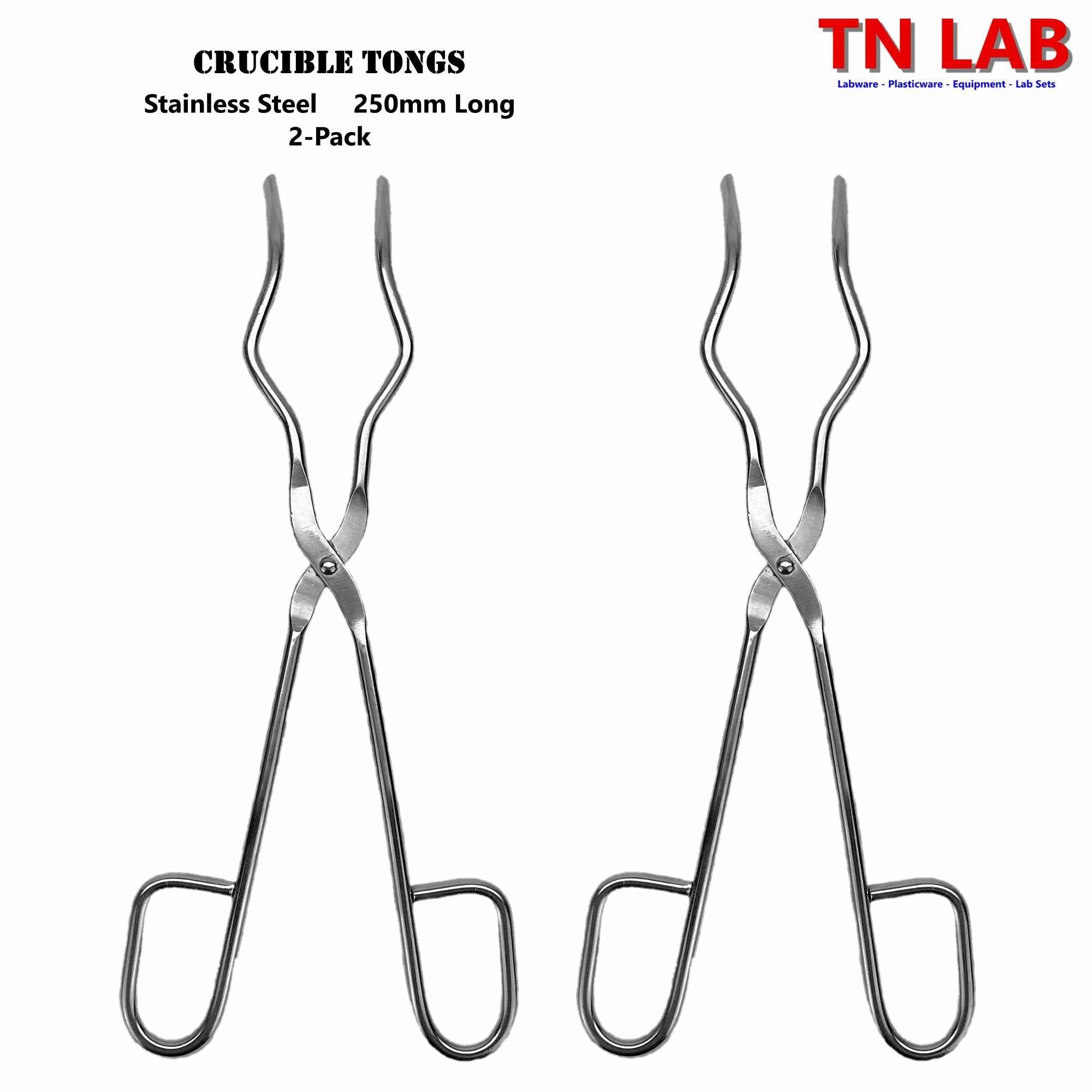 Tongs Crucible Stainless Steel 25cm Lab Hand Tools Crucible Tongs - TN LAB Supply