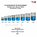 TN LAB Supply Glass Beaker Set of 10 "By the Hundreds"